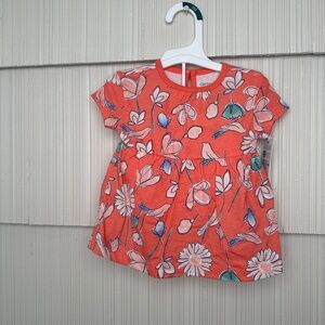 NWT 3m Carters Pink Floral Shirt